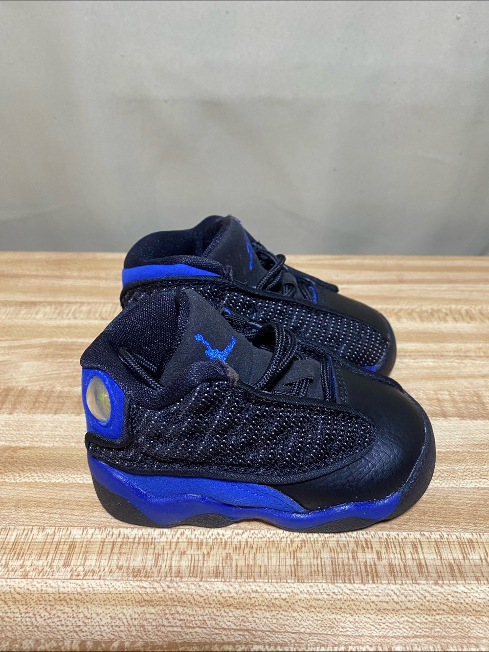 Nike Air Jordan Retro 13 Black Hyper Royal shoe size 4C